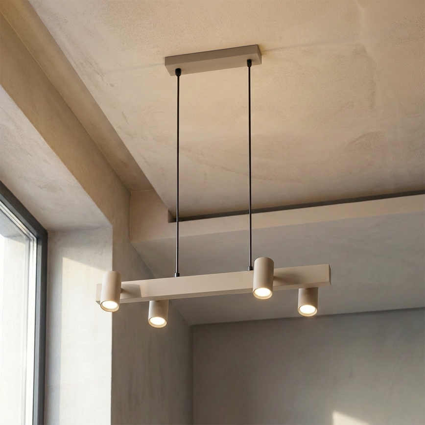 Brilagi - Pendelleuchte an Kabel SELE 4xGU10/30W/230V beige