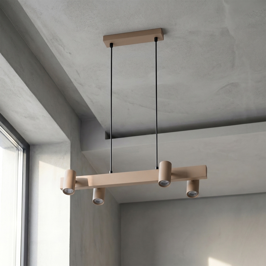 Brilagi - Pendelleuchte an Kabel SELE 4xGU10/30W/230V beige