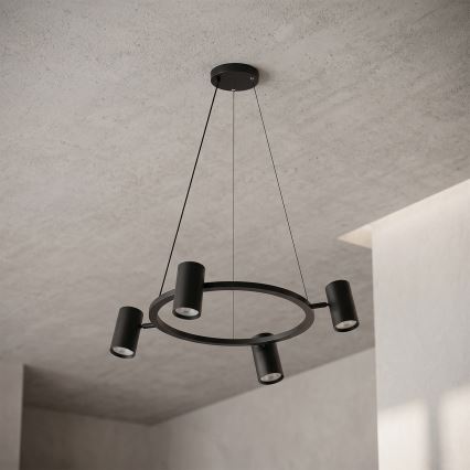 Brilagi - Pendelleuchte an Kabel SELE 4xGU10/30W/230V schwarz