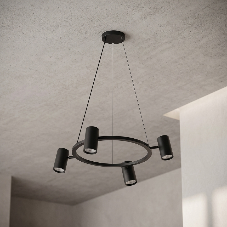 Brilagi - Pendelleuchte an Kabel SELE 4xGU10/30W/230V schwarz