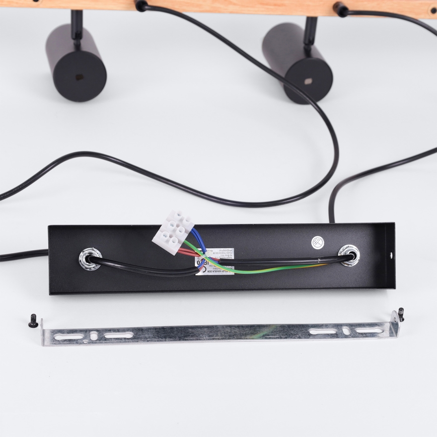 BRILAGI - Pendelleuchte an Kabel SELE 6xGU10/30W/230V schwarz/Eiche-Dekor