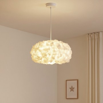 Brilagi - Pendelleuchte an Kabel SOLEAIR 1xE27/60W/230V Ø 45 cm weiß