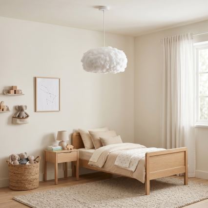 Brilagi - Pendelleuchte an Kabel SOLEAIR 1xE27/60W/230V Ø 45 cm weiß