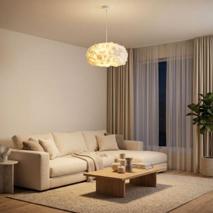 Brilagi - Pendelleuchte an Kabel SOLEAIR 1xE27/60W/230V Ø 45 cm weiß