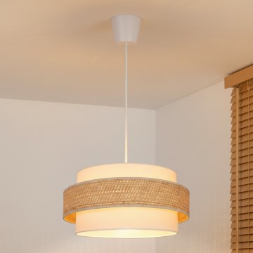 Brilagi - Pendelleuchte an Kabel SPACE 1xE27/60W/230V Ø 40 cm beige/creme