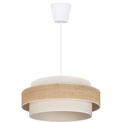 Brilagi - Pendelleuchte an Kabel SPACE 1xE27/60W/230V Ø 40 cm beige/creme