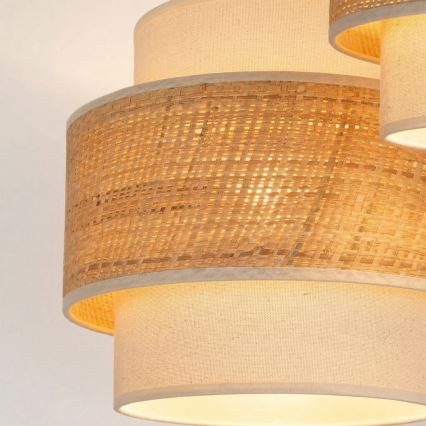 Brilagi - Pendelleuchte an Kabel SPACE 3x E27, max. 60 W, 230 V, Ø 40 cm, beige/cremefarben