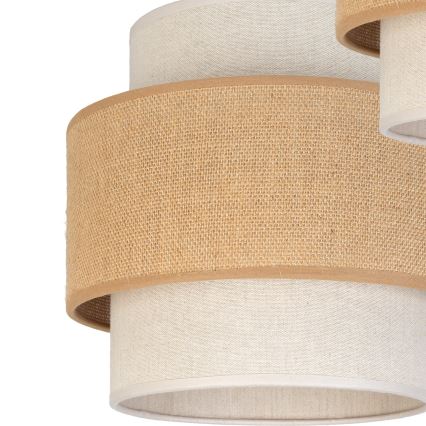 Brilagi - Pendelleuchte an Kabel SPACE 3xE27/60W/230V Ø 40 cm Beige/Creme
