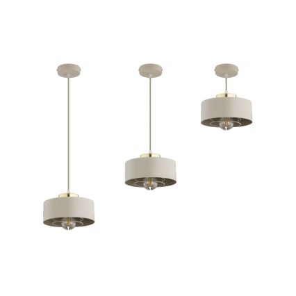 Brilagi - Pendelleuchte an Kabel SPRING 1xE27/60W/230V Ø 20 cm beige/gold