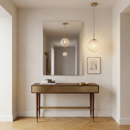 Brilagi - Pendelleuchte an Kabel STELLA 1xE27/60W/230V Ø 18 cm beige/gold
