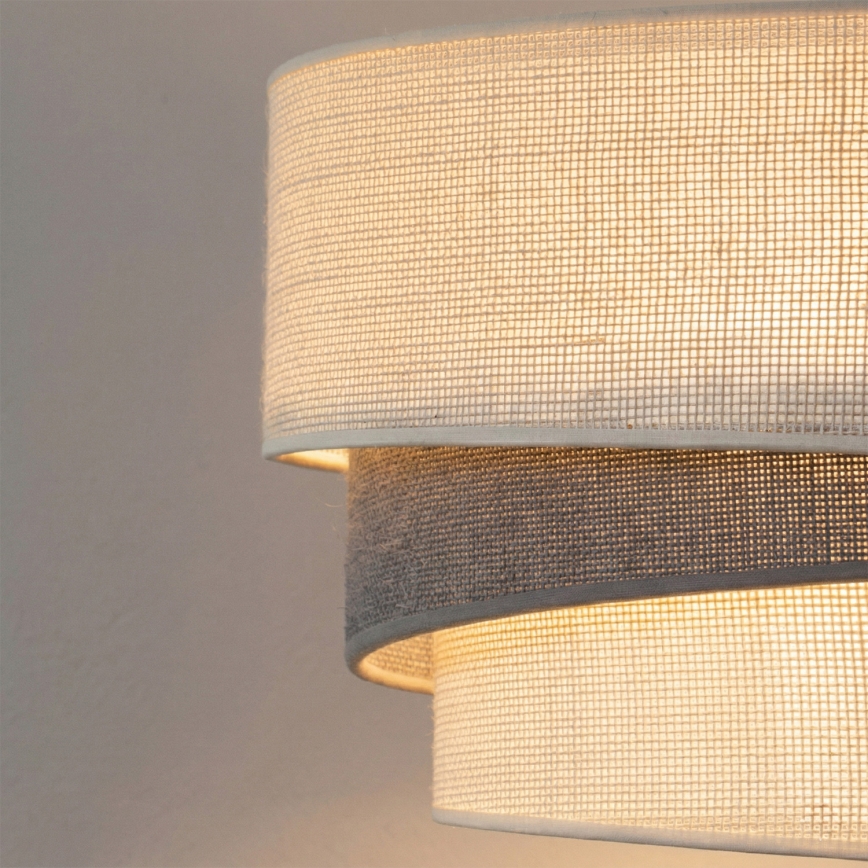 Brilagi - Pendelleuchte an Kabel TRIO 1xE27/60W/230V Ø 40 cm creme/grau