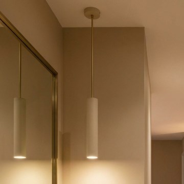 Brilagi - Pendelleuchte an Kabel TUBE 1xGU10/15W/230V beige/gold