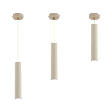 Brilagi - Pendelleuchte an Kabel TUBE 1xGU10/15W/230V beige/gold
