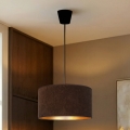 Brilagi - Pendelleuchte an Kabel VELVET 1xE27/60W/230V Ø 40 cm braun/gold