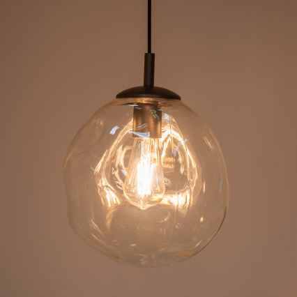 BRILAGI - Pendelleuchte mit Kabel VULCANO 1xE27/15W/230V Ø 25 cm Bronze/rauchiges Beige