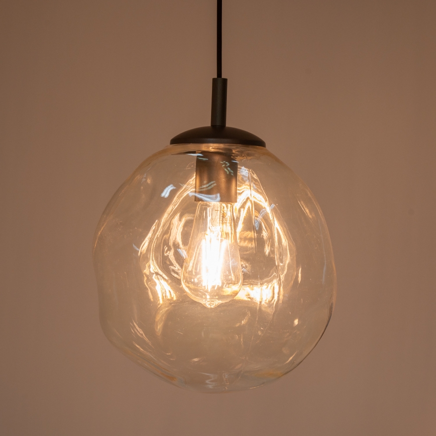 BRILAGI - Pendelleuchte mit Kabel VULCANO 1xE27/15W/230V Ø 25 cm Bronze/rauchiges Beige