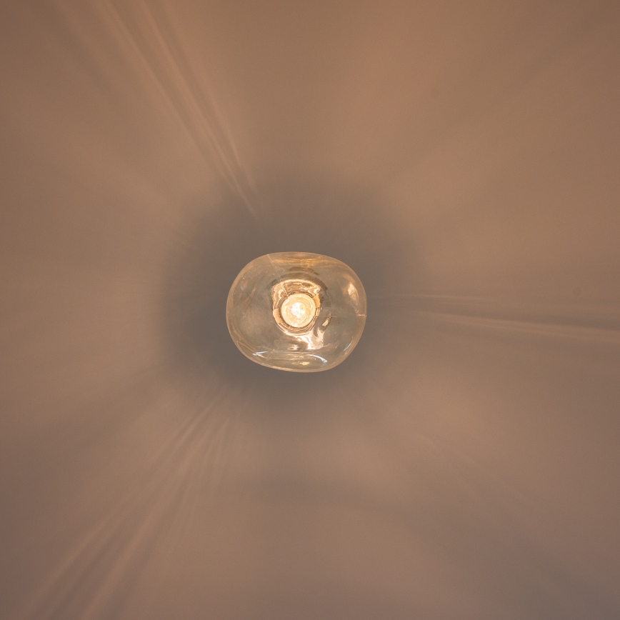 BRILAGI - Pendelleuchte mit Kabel VULCANO 1xE27/15W/230V Ø 25 cm Bronze/rauchiges Beige
