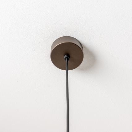 BRILAGI - Pendelleuchte mit Kabel VULCANO 1xE27/15W/230V Ø 25 cm Bronze/rauchiges Beige