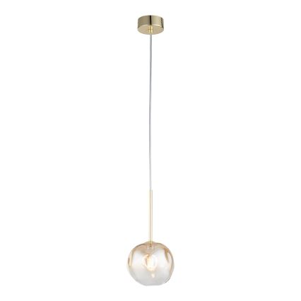 Brilagi - Pendelleuchte an Kabel VULCANO 1xG9/8W/230V gold/rauchiges Beige
