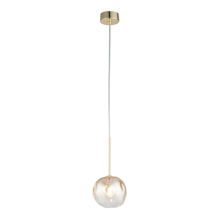 Brilagi - Pendelleuchte an Kabel VULCANO 1xG9/8W/230V gold/rauchiges Beige
