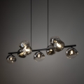 Brilagi - Pendelleuchte an Kabel VULCANO 9xG9/8W/230V schwarz/rauchschwarz