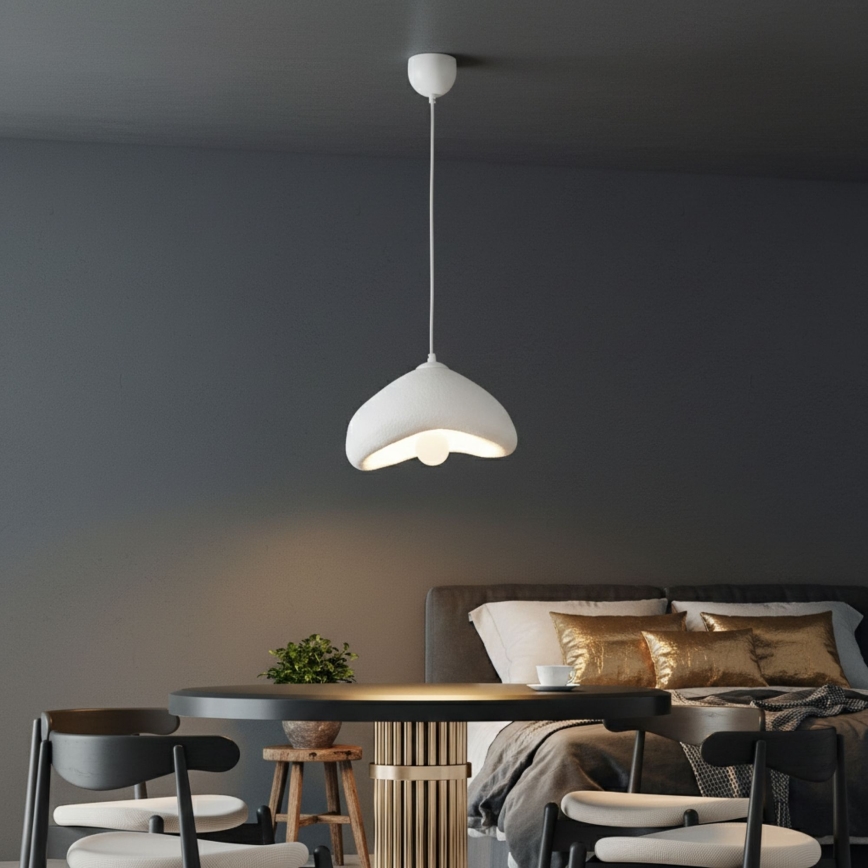 Brilagi - Pendelleuchte an Kabel WABI SABI 1xE27/40W/230V Ø 30 cm weiß