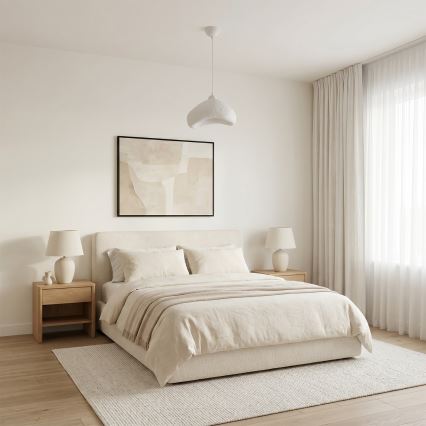 Brilagi - Pendelleuchte an Kabel WABI SABI 1xE27/40W/230V Ø 30 cm weiß