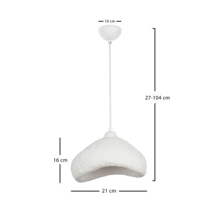 Brilagi - Pendelleuchte an Kabel WABI SABI 1xE27/40W/230V Ø 30 cm weiß