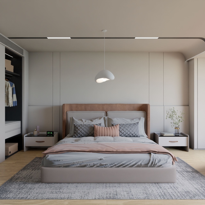 Brilagi - Pendelleuchte an Kabel WABI SABI 1xE27/40W/230V Ø 33 cm weiß