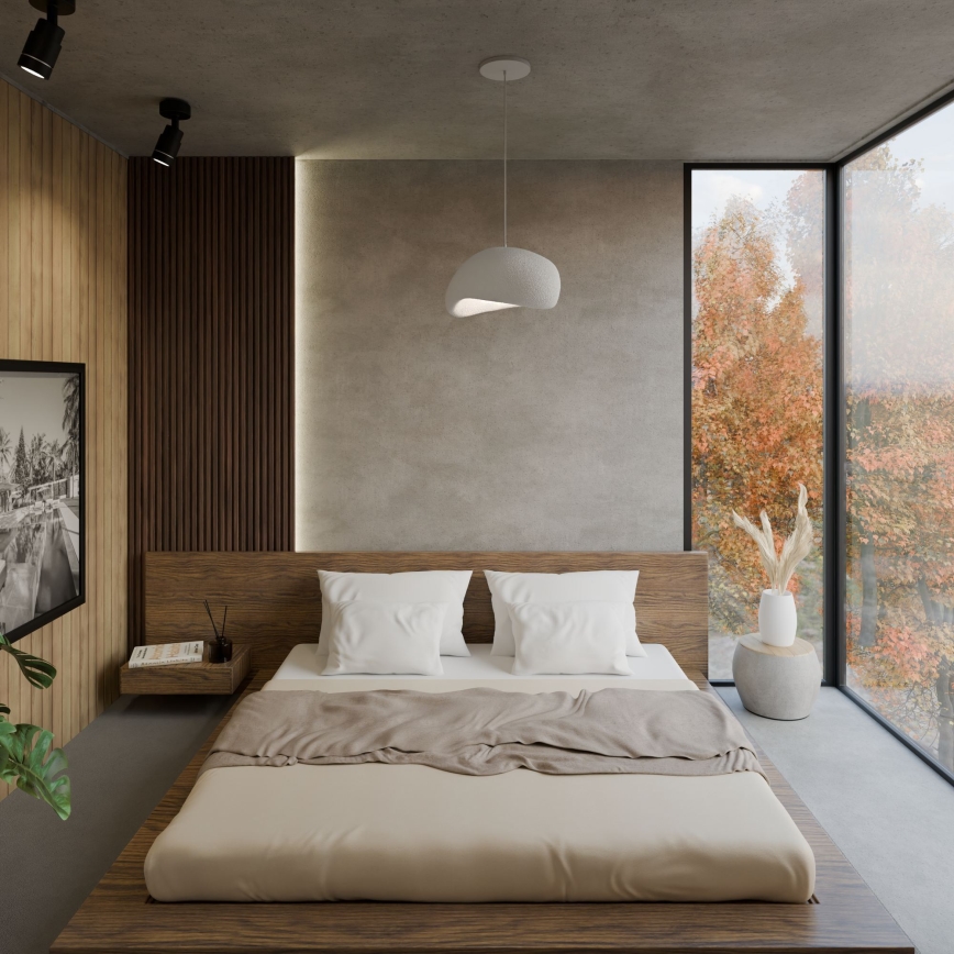 Brilagi - Pendelleuchte an Kabel WABI SABI 1xE27/40W/230V Ø 35 cm weiß