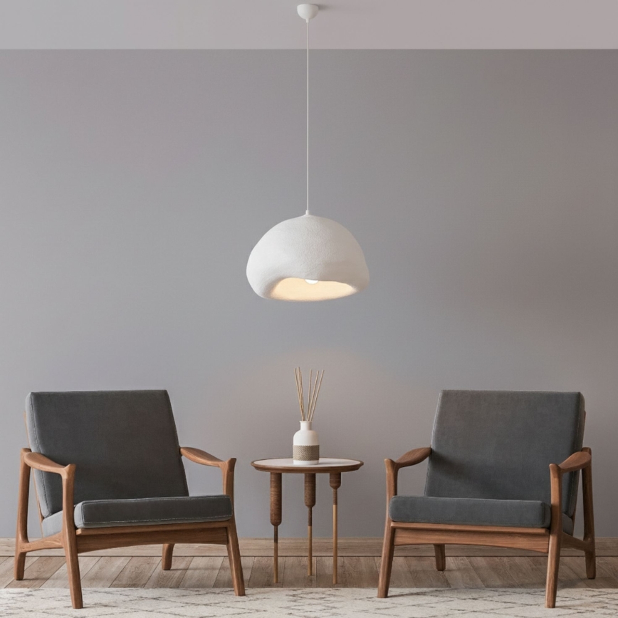 Brilagi - Pendelleuchte an Kabel WABI SABI 1xE27/40W/230V Ø 42 cm weiß