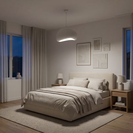 Brilagi - Pendelleuchte an Kabel WABI SABI 1xE27/40W/230V Ø 42 cm weiß