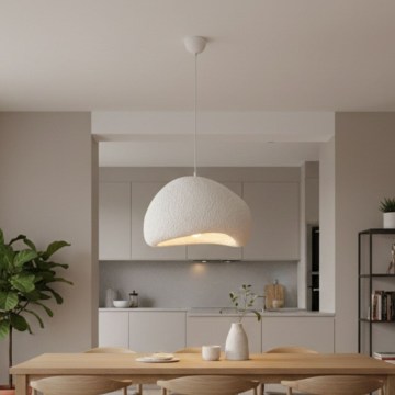 Brilagi - Pendelleuchte an Kabel WABI SABI 1xE27/40W/230V Ø 50 cm weiß