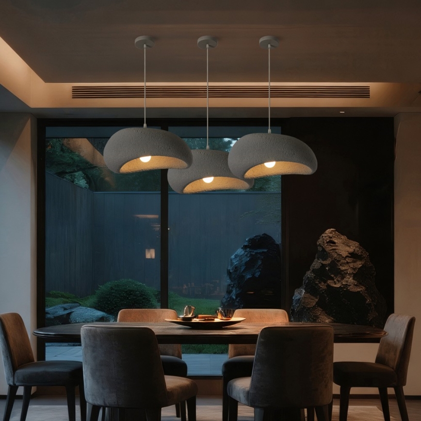 BRILAGI - Pendelleuchte an Kabel WABI SABI 1xE27/60W/230V Ø 40 cm grau