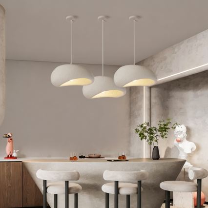 BRILAGI - Pendelleuchte an Kabel WABI SABI 1xE27/60W/230V Ø 40 cm weiß
