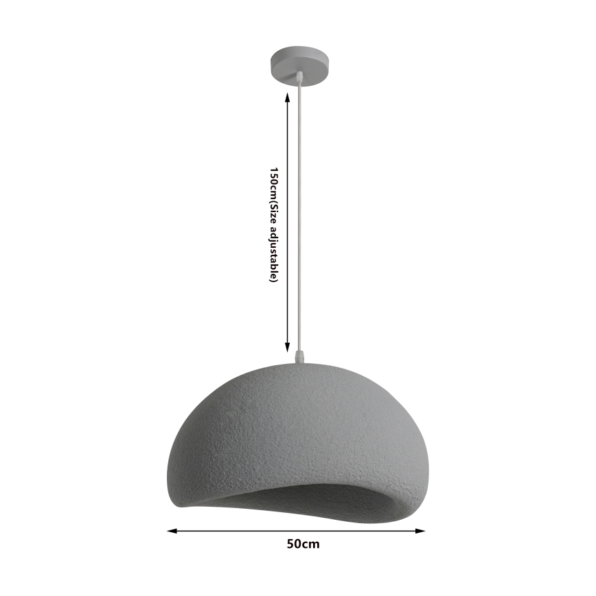 BRILAGI - Pendelleuchte an Kabel WABI SABI 1xE27/60W/230V Ø 50 cm grau