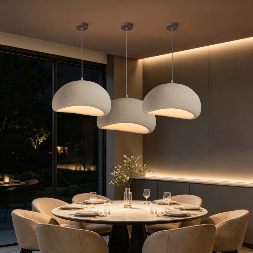 BRILAGI - Pendelleuchte an Kabel WABI SABI 1xE27/60W/230V Ø 50 cm weiß
