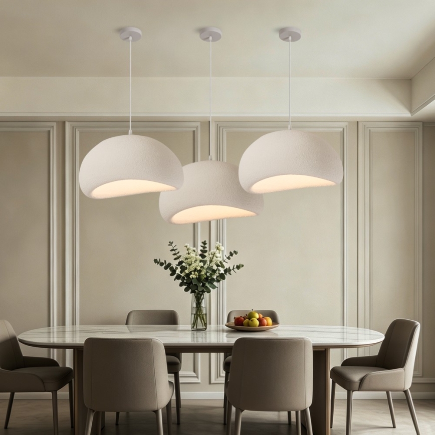BRILAGI - Pendelleuchte an Kabel WABI SABI 1xE27/60W/230V Ø 50 cm weiß