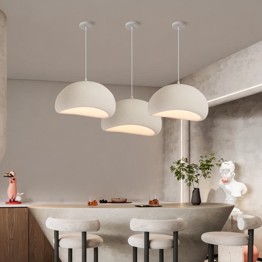 BRILAGI - Pendelleuchte an Kabel WABI SABI 1xE27/60W/230V Ø 50 cm weiß