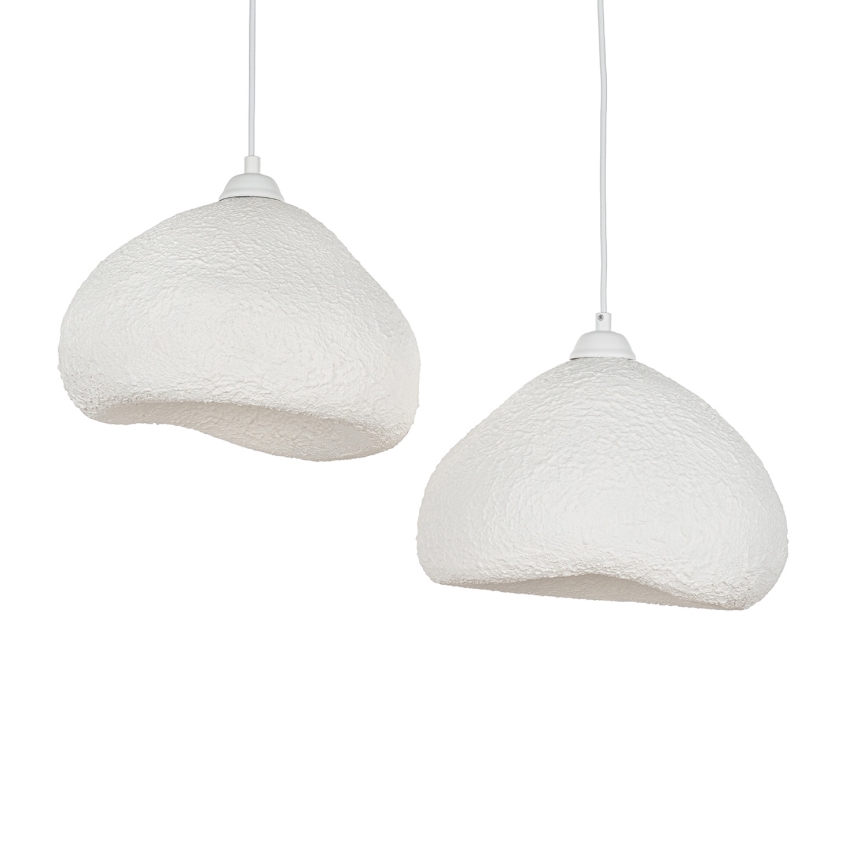 Brilagi - Pendelleuchte an Kabel WABI SABI 2xE27/40W/230V Ø 45 cm weiß