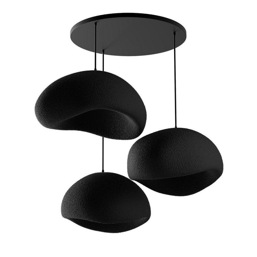 Brilagi - Pendelleuchte an Kabel WABI SABI 3xE27/40W/230V Ø 60 cm schwarz