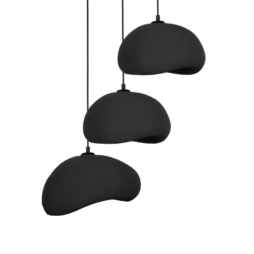 Brilagi - Pendelleuchte an Kabel WABI SABI 3xE27/40W/230V Ø 60 cm schwarz