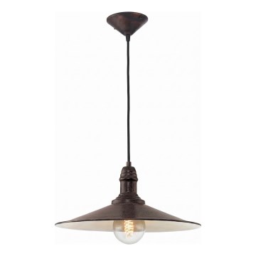 Brilagi - Pendelleuchte an Seil FORGE 1xE27/60W/230V Ø 36 cm schwarz