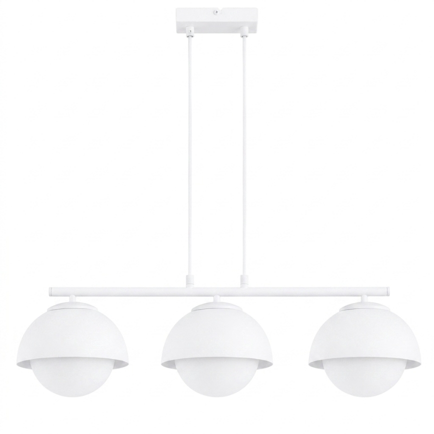 BRILAGI - Pendelleuchte an Stahlseil COSMO 3xE27/60W/230V weiß