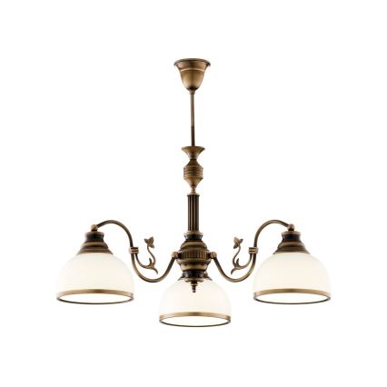 BRILAGI - Pendelleuchte an Stange TAURUS 3xE27/15W/230V Ø 70 cm bronze