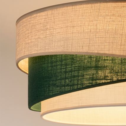Brilagi - Pendelleuchte ARROW an Kabel 1xE27/60W/230V Ø 45 cm beige/grün/weiß