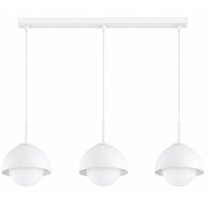 BRILAGI - Pendelleuchte COSMO mit Kabelaufhängung 3xE27/60W/230V weiß