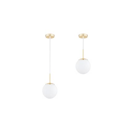 Brilagi - Pendelleuchte MILO mit Kabel 1xE27/60W/230V goldfarben