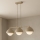 Brilagi - Pendelleuchte mit Drahtseil COSMO 3xE27/60W/230V beige/gold