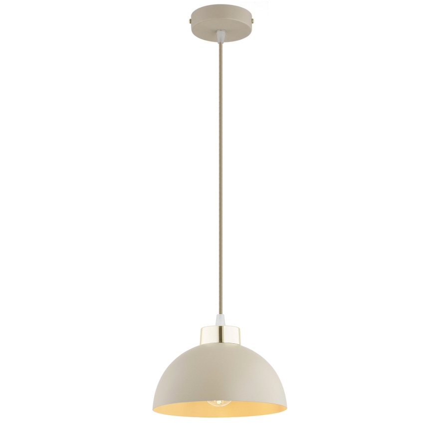 Brilagi - Pendelleuchte mit Kabel 1xE27/60W/230V Ø 18 cm beige/gold